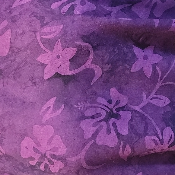 Rayon Purple Cover Up or Lounge Dress - Picture 3 of 4